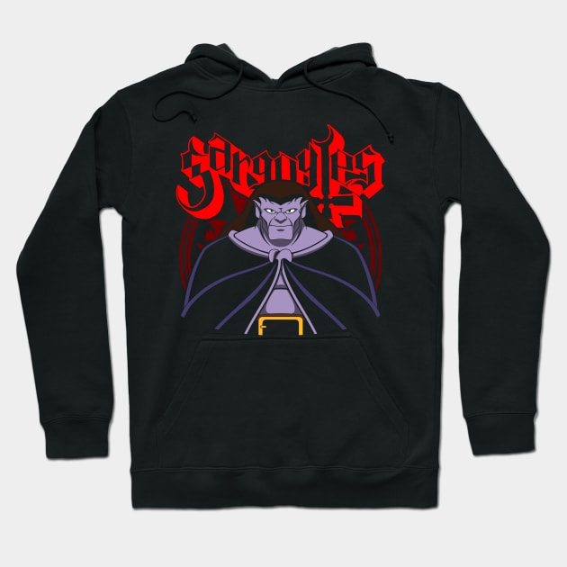 Gargoyle Metal 90's Retro Tv Cartoon Metal Band Parody Hoodie by BoggsNicolas